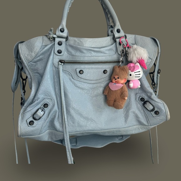 💼 Authentic Balenciaga City Bag – baby Blue 🦋 - Picture 1 of 11